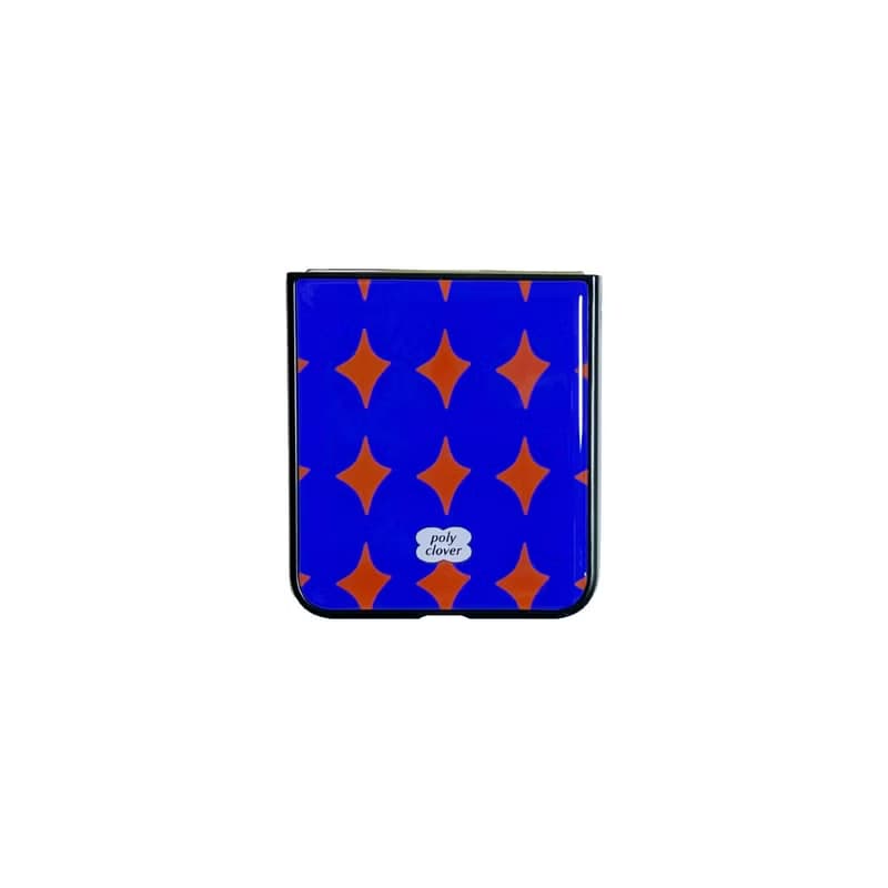 Dia - Galaxy Z Flip 5 Epoxy bumper phone case (blue)