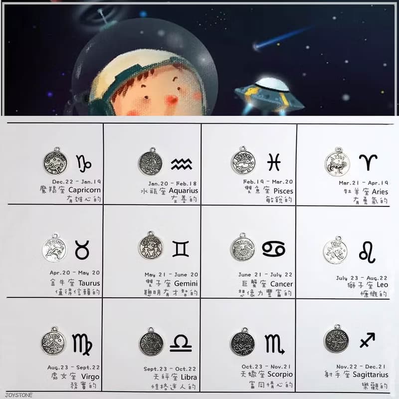 金牛座雙子座巨蟹座獅子座 鑄造星座佐星星香氛石皮手鍊 伸縮繩結