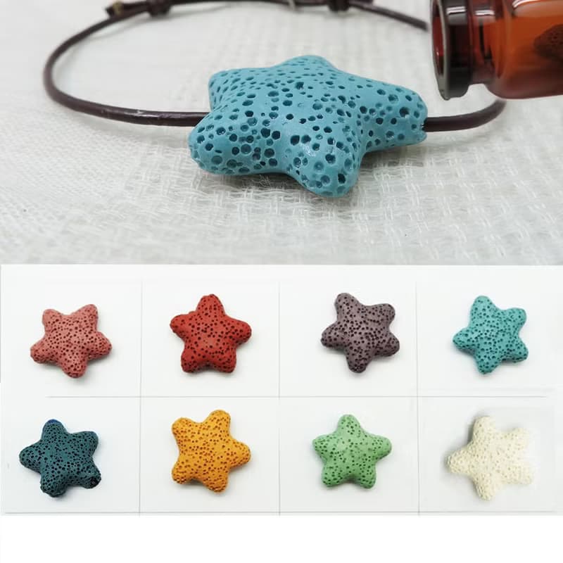 金牛座雙子座巨蟹座獅子座 鑄造星座佐星星香氛石皮手鍊 伸縮繩結