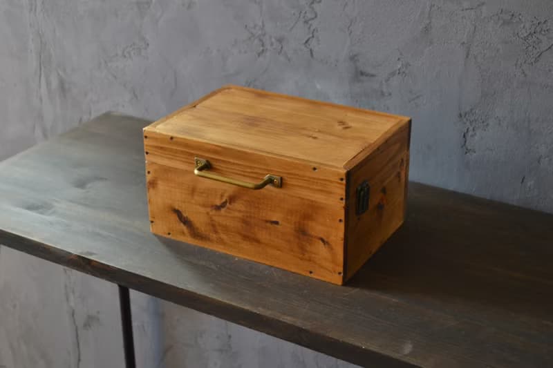 0310mito 木製ケース 日本産ひのきのトランクBOX Lサイズ