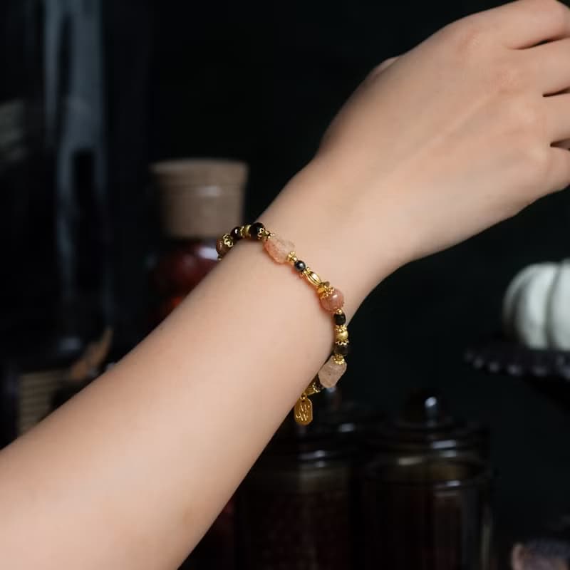 回憶永生 // C1555太陽石金曜石手鍊