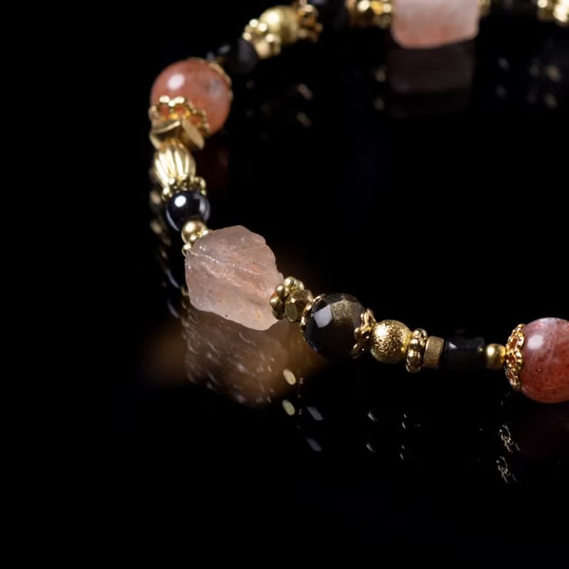 回憶永生 // C1555太陽石金曜石手鍊