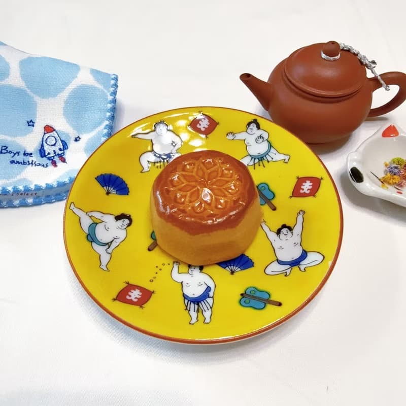 【九谷燒】青郊窯緣起小盤-相撲士