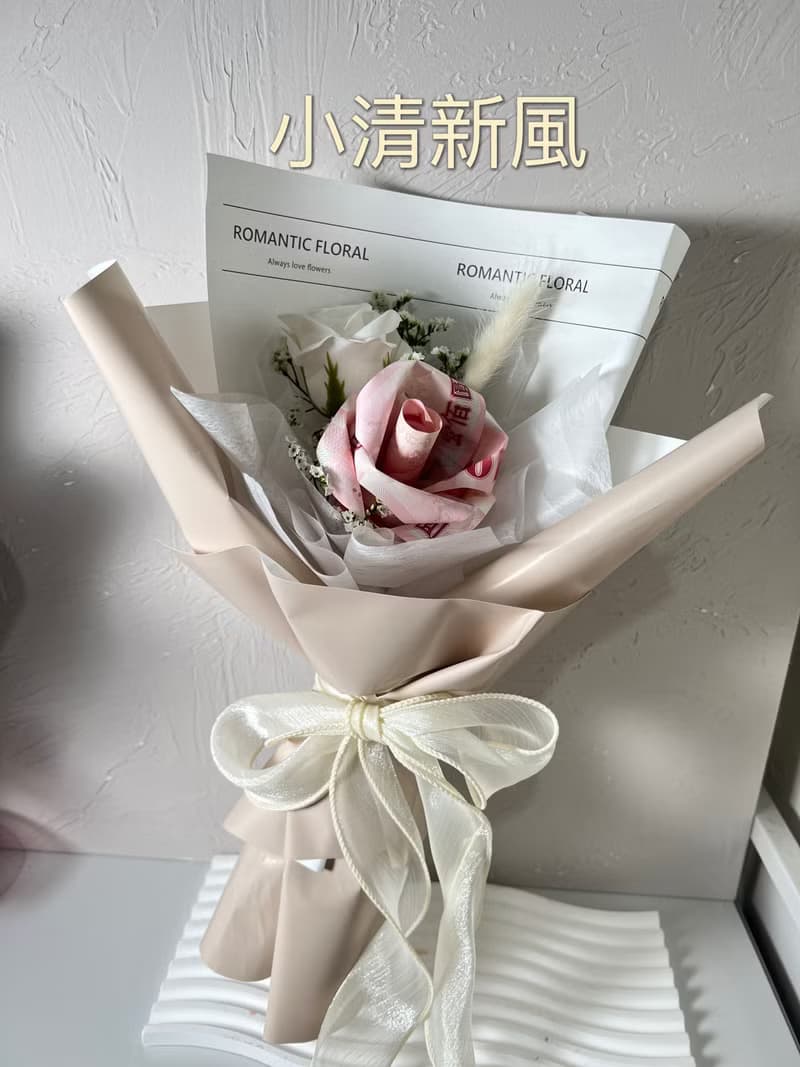 鈔票花束/可皆急單/生日花束/畢業花束/3-10朵賣場