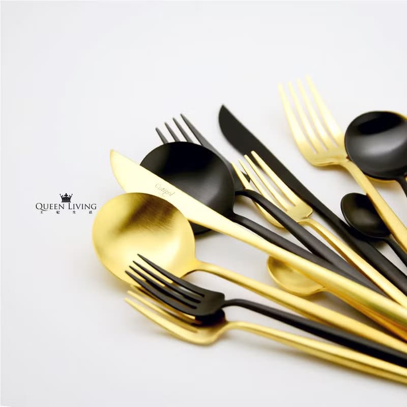 葡萄牙 Cutipol  MOON  霧黑  點心匙