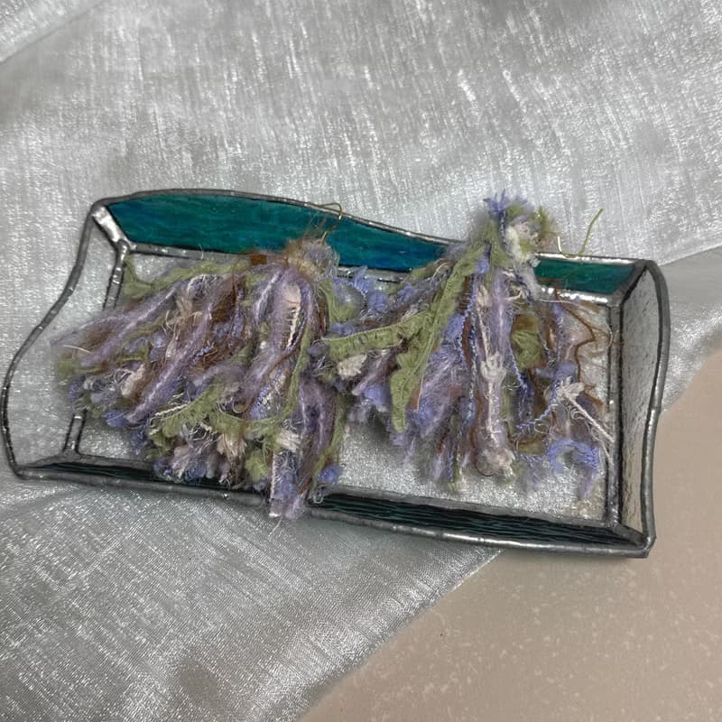 MUMU 薄荷巧克力流蘇耳勾式耳環 925銀針 HAND MADE