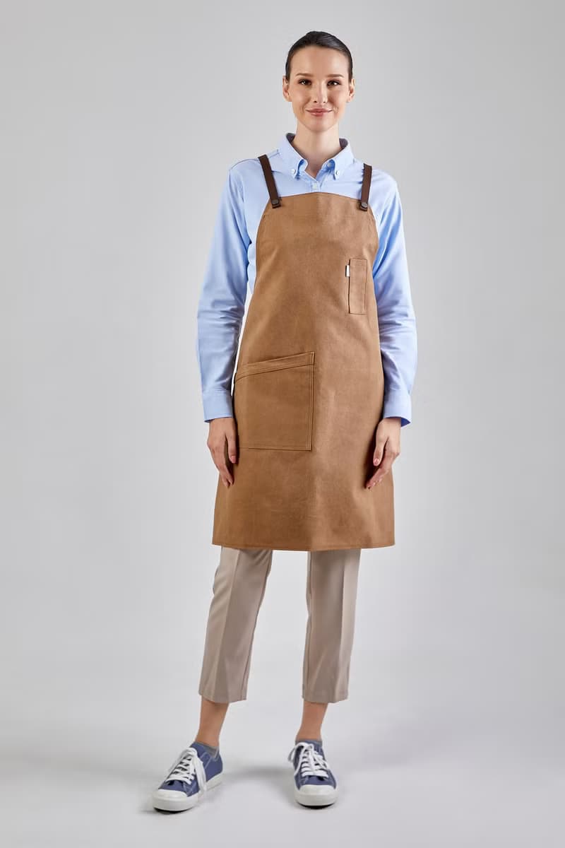 12C Cross back Apron (Cinnamon Brown) 工作服 圍裙