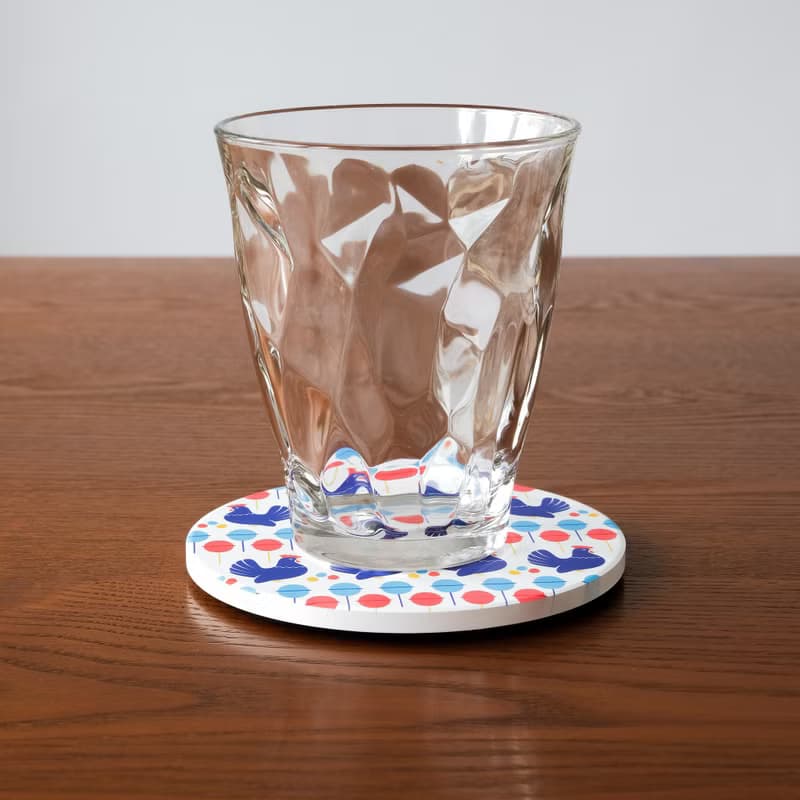 【錦源興】雞蛋冰陶瓷吸水杯墊 l 底部防滑 鶯歌陶瓷製 禮物 新居