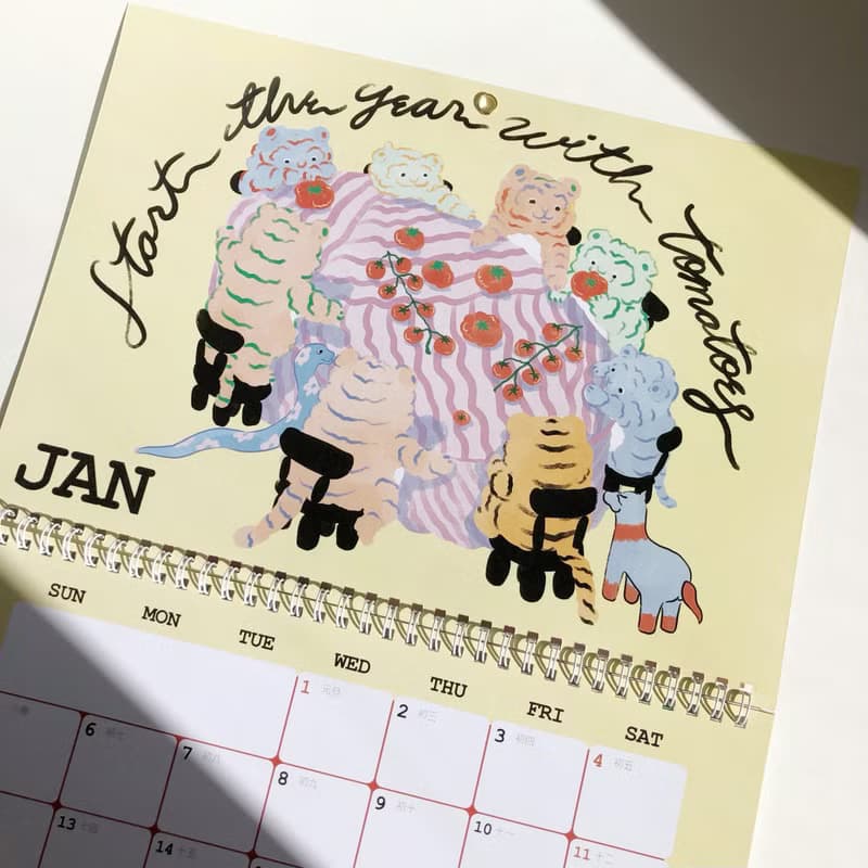2025月掛曆 FaFa的蔬果園 +贈休假貼紙