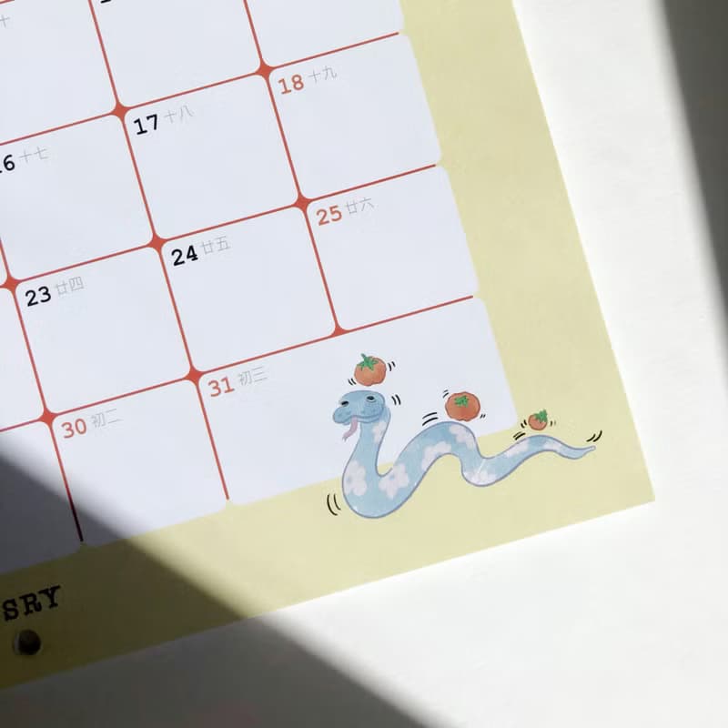 2025月掛曆 FaFa的蔬果園 +贈休假貼紙