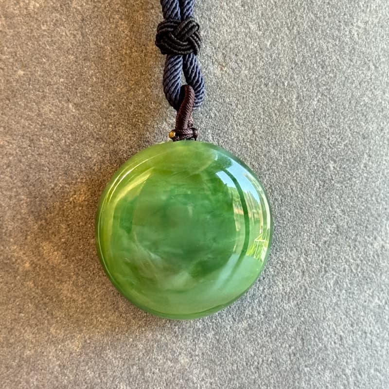 蘊玉之心 - 北極玉光系列 - 台灣設計雕刻之翠玉項鍊