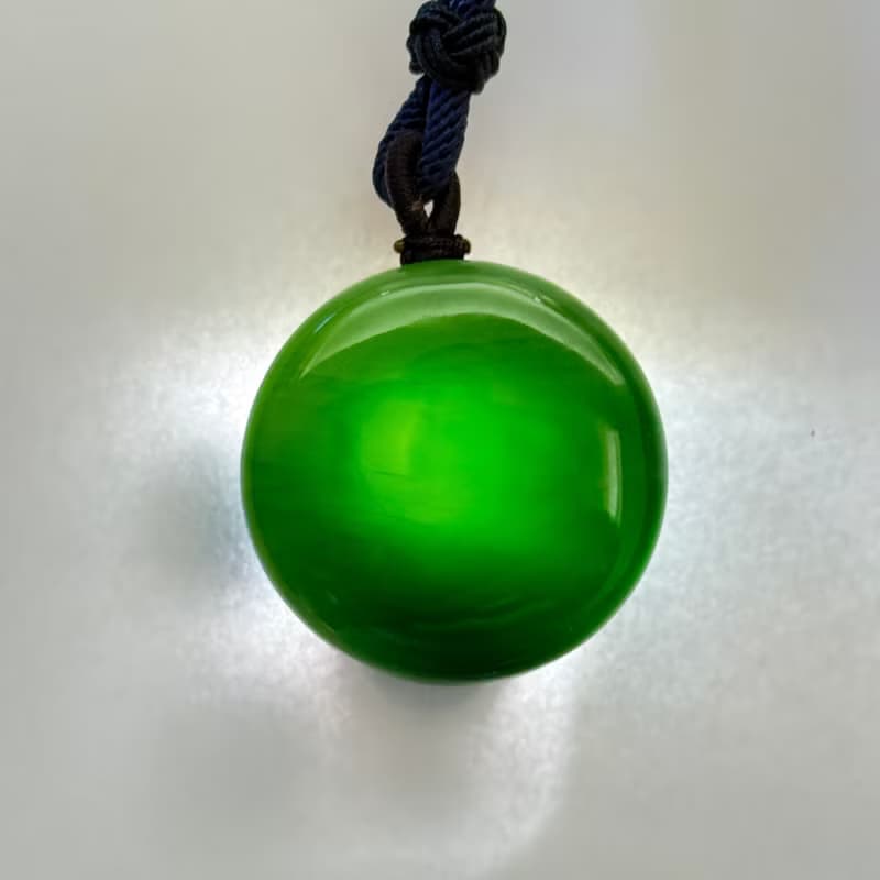 蘊玉之心 - 北極玉光系列 - 台灣設計雕刻之翠玉項鍊