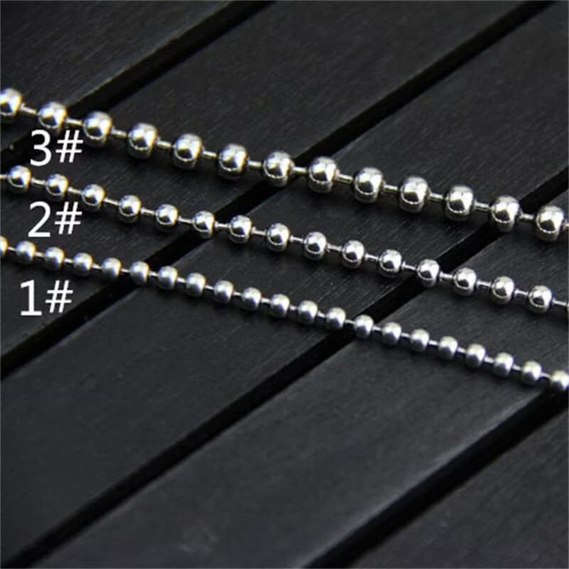 Real S925 Sterling Silver Beading Chains Unisex Necklaces without Pendants Women