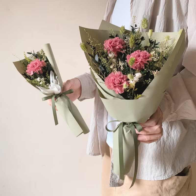 母親節永生花系列 康乃馨永生花束