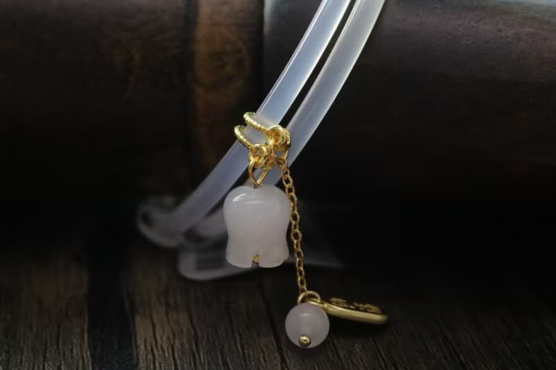 冰種對鐲叮噹鐲細條一對禮盒裝