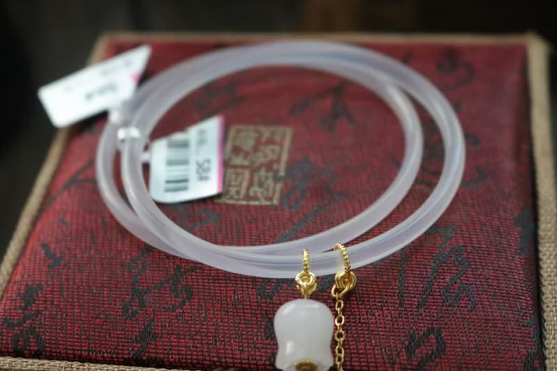 冰種對鐲叮噹鐲細條一對禮盒裝