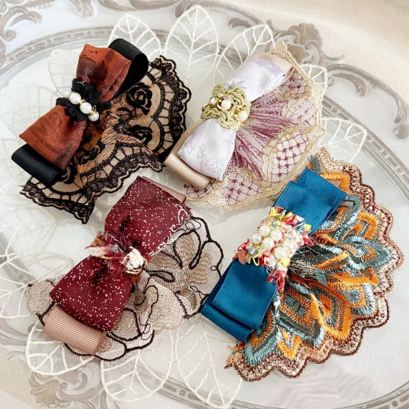 【福袋/驚喜包】裙襬蝴蝶結髮圈(4入)超值組 禮物生日髮夾邊夾