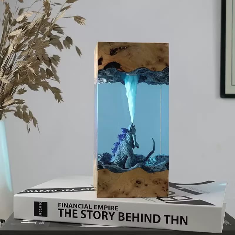 哥吉拉ゴジラ原子吐息氛圍燈 創意禮物/桌擺