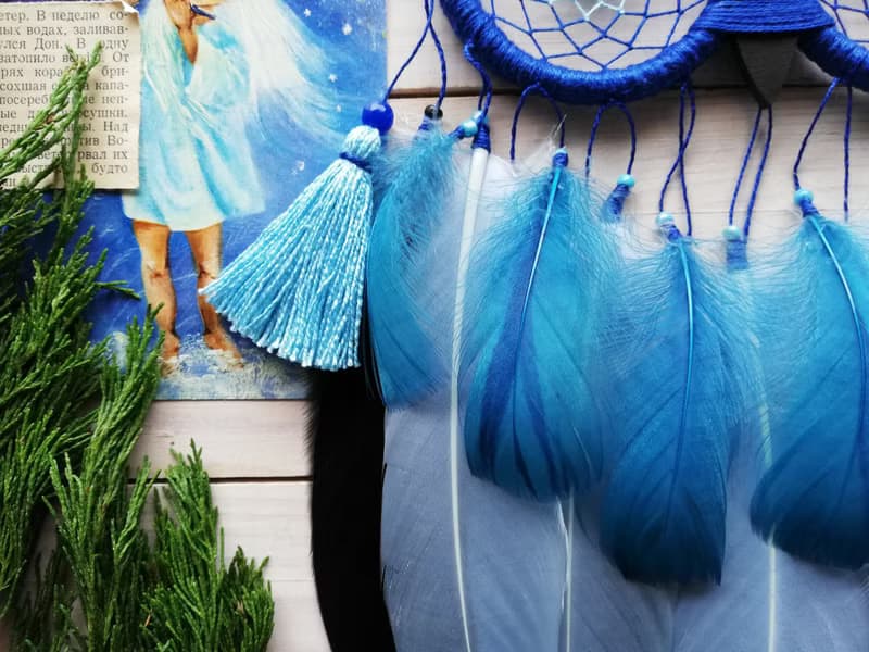 Owl dream catcher, White dreamcatcher, White nursery decor, Bedroom wall hanging