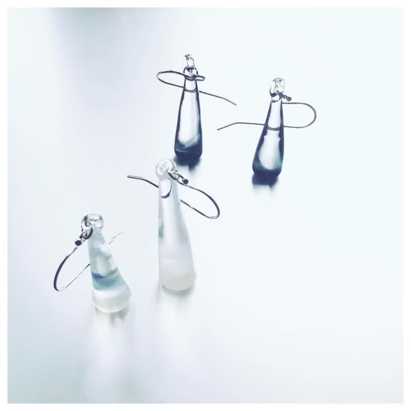 Moon drop shaped Earring