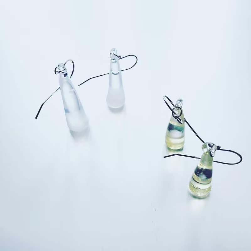 Moon drop shaped Earring