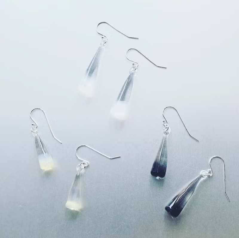 Moon drop shaped Earring