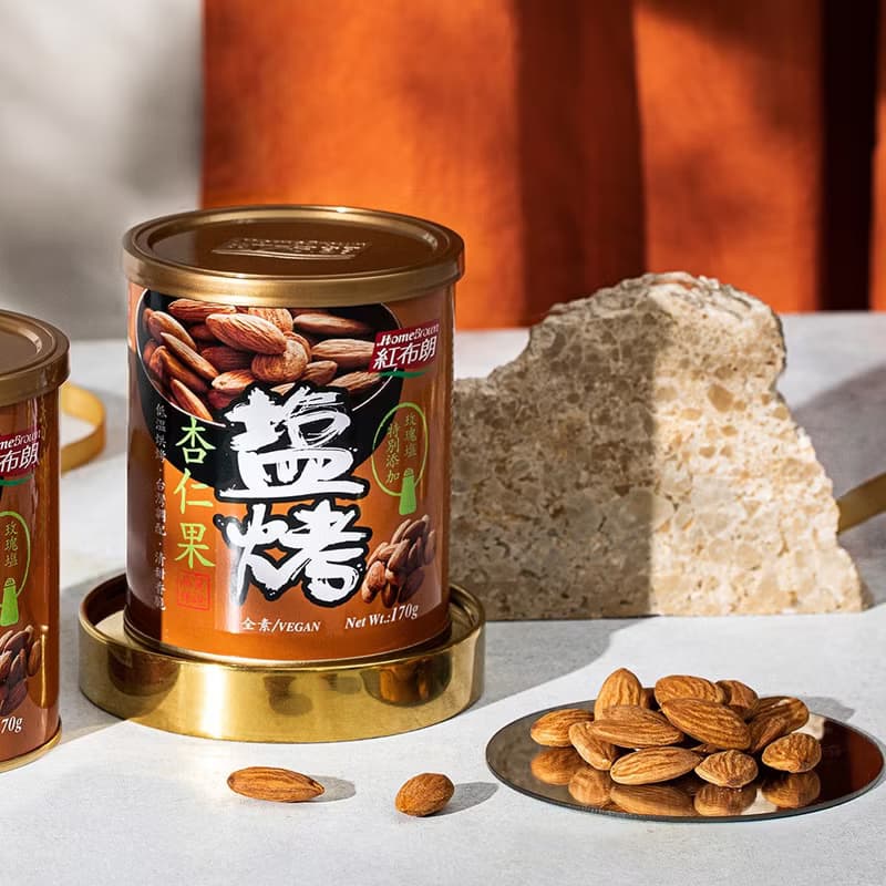 紅布朗 鹽烤杏仁果 (170g/罐)堅果