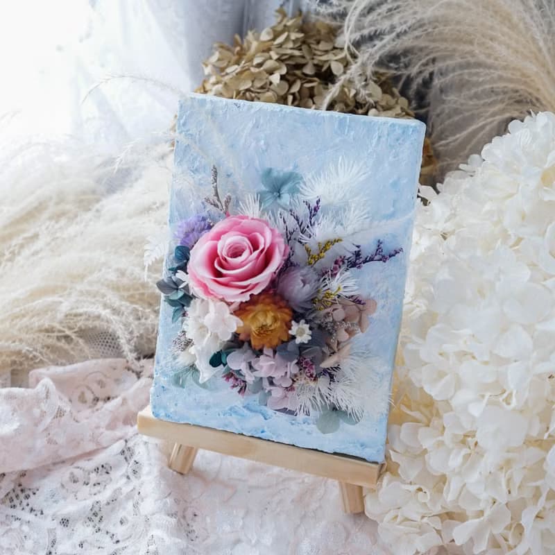 花藝DIY材料包│畫布花藝│含影片教學