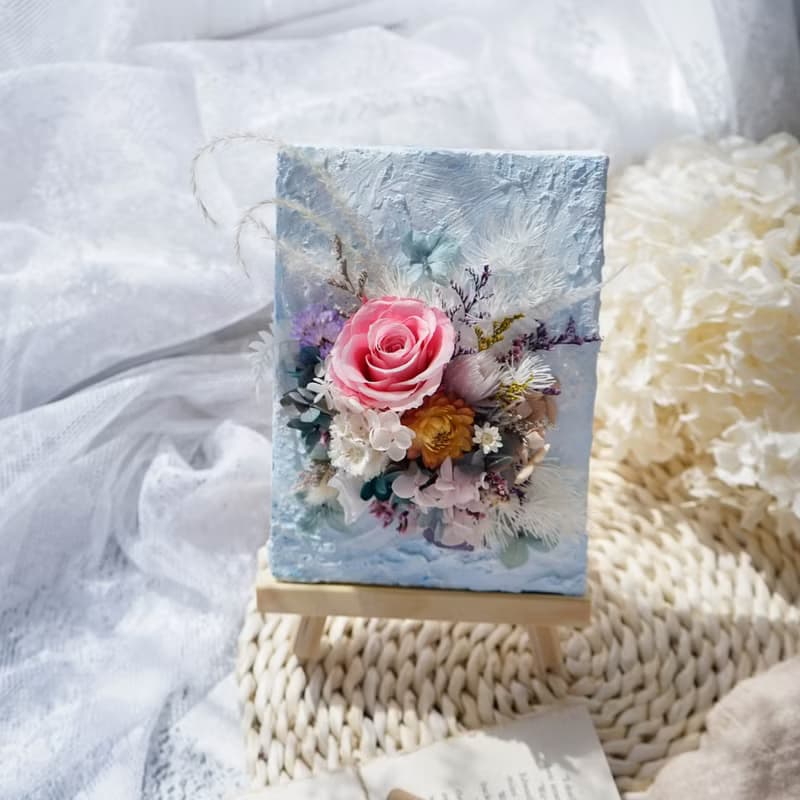 花藝DIY材料包│畫布花藝│含影片教學