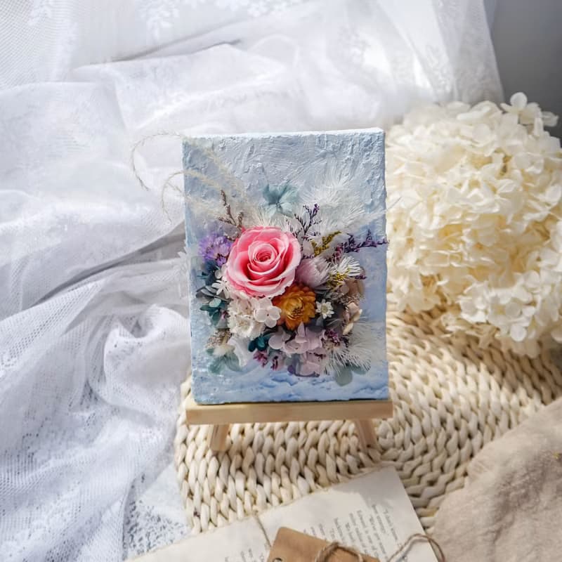 花藝DIY材料包│畫布花藝│含影片教學