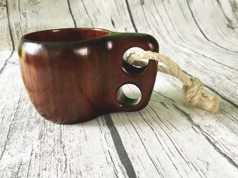 原木手工咖啡杯 - 天然生漆款 (檜木)