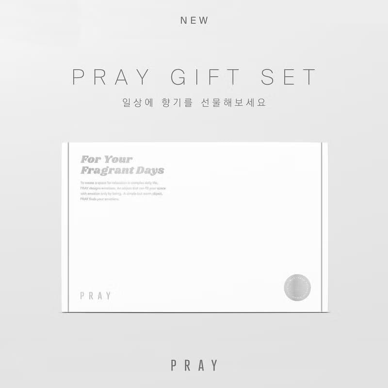 【韓國 PRAY】香氛禮盒 /擴香200ml+蠟燭165g