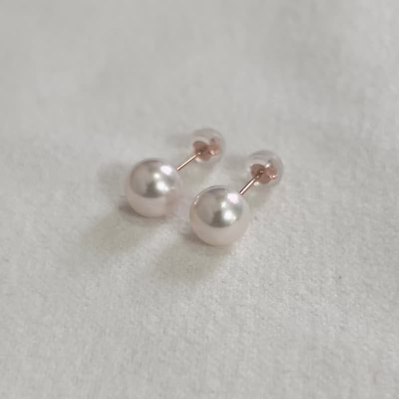 あこや真珠 一粒パールピアス 7-7.5ミリ/7.5-8ミリ/8-8.5ミリ プラチナ K18YG K10YG K10PG 日本産