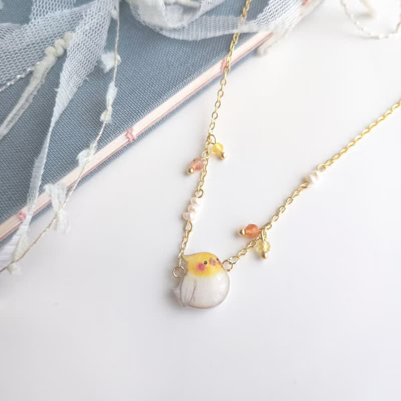 【動物們 No.011】玄鳳鸚鵡 太陽鳥 ‧ 項鍊