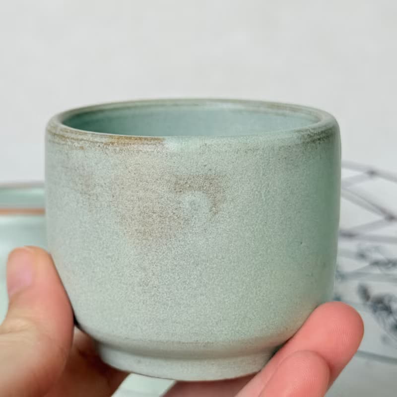 柔光莫蘭迪。手工小茶杯 茶杯 お湯吞 茶具 陶藝茶器 教師節禮物