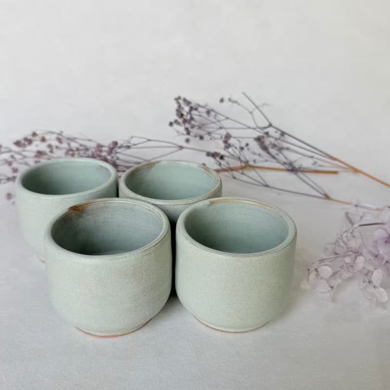 柔光莫蘭迪。手工小茶杯 茶杯 お湯吞 茶具 陶藝茶器 教師節禮物