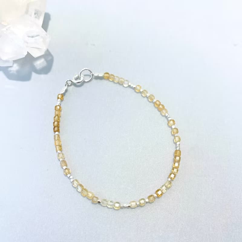 Ops Citrine silver bracelet-黃水晶/純銀/招財/正能量/手鍊
