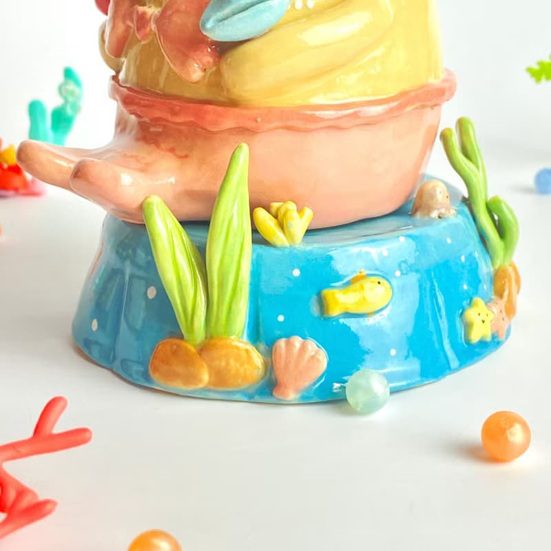 Handmade ceramic Ganesha cute gift