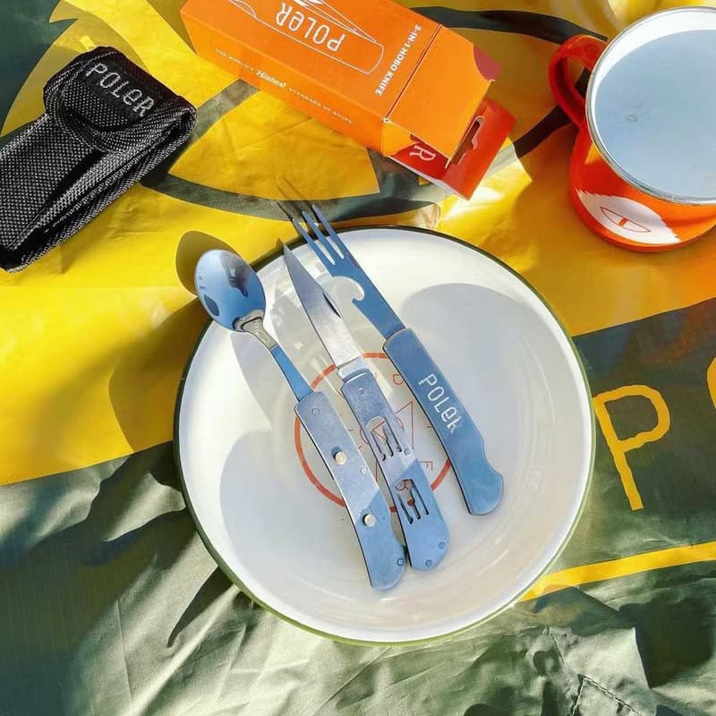 POLER HOBO KNIFE 隨身收納可拆三件式鋼刀叉餐具組