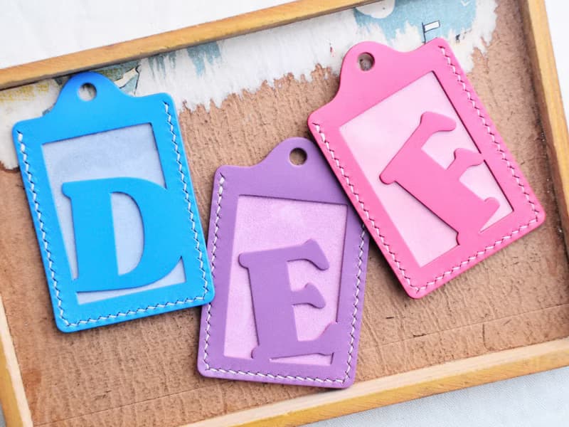 頭文字 D | E | F 字母證件套 好好縫 皮革材料包 卡片夾 名片夾 