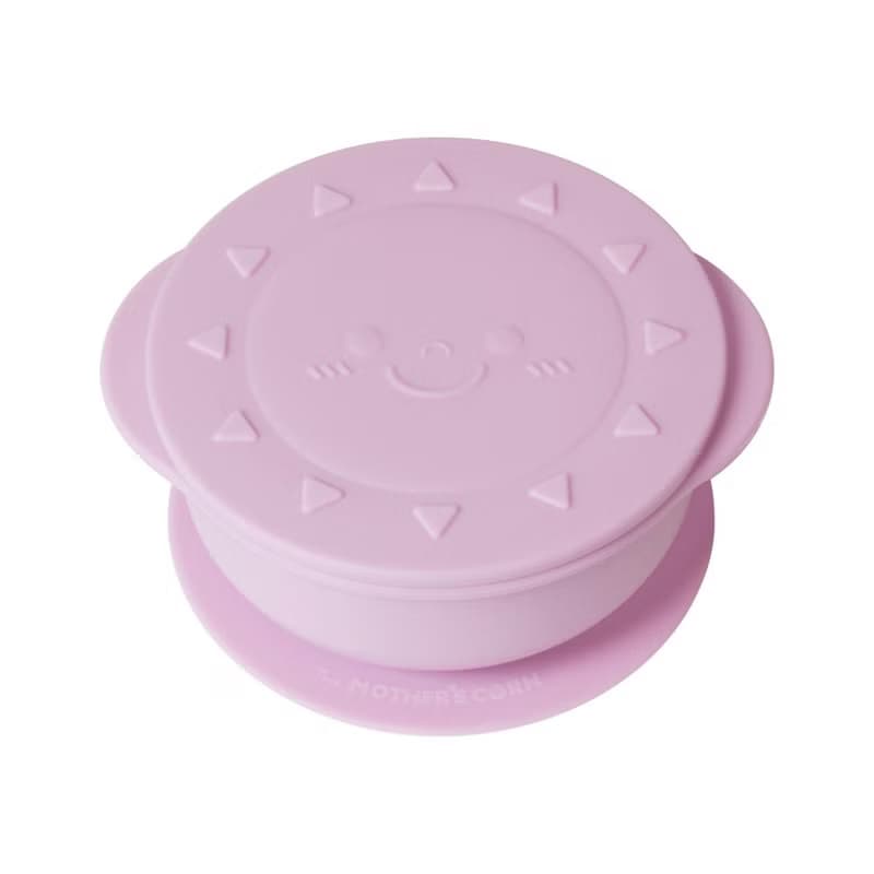 韓國【Mother's Corn】小太陽矽膠餐碗(薰衣草紫)