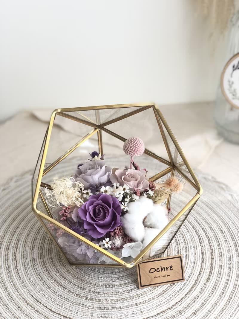 Ochre 玻璃花房系列-半圓金邊-大
