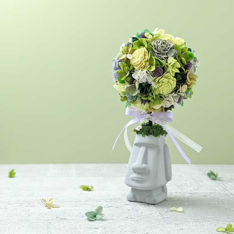 不凋永生花Moai摩艾花樹-療癒森林 生日禮物 聖誕禮物