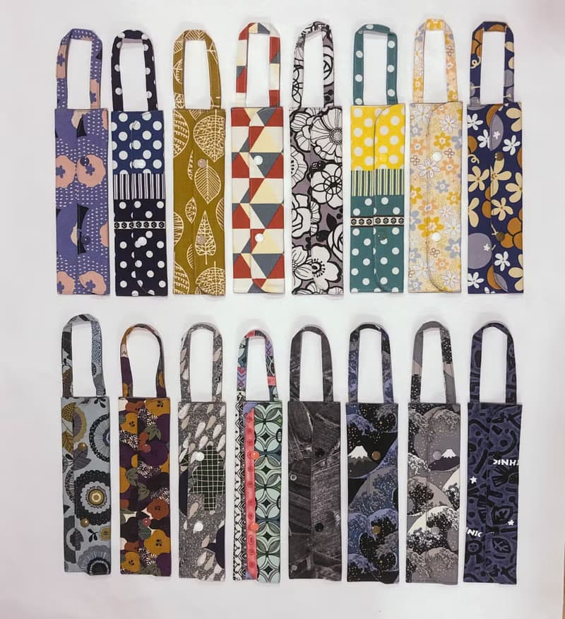 提把環保餐具套-深灰浮世繪