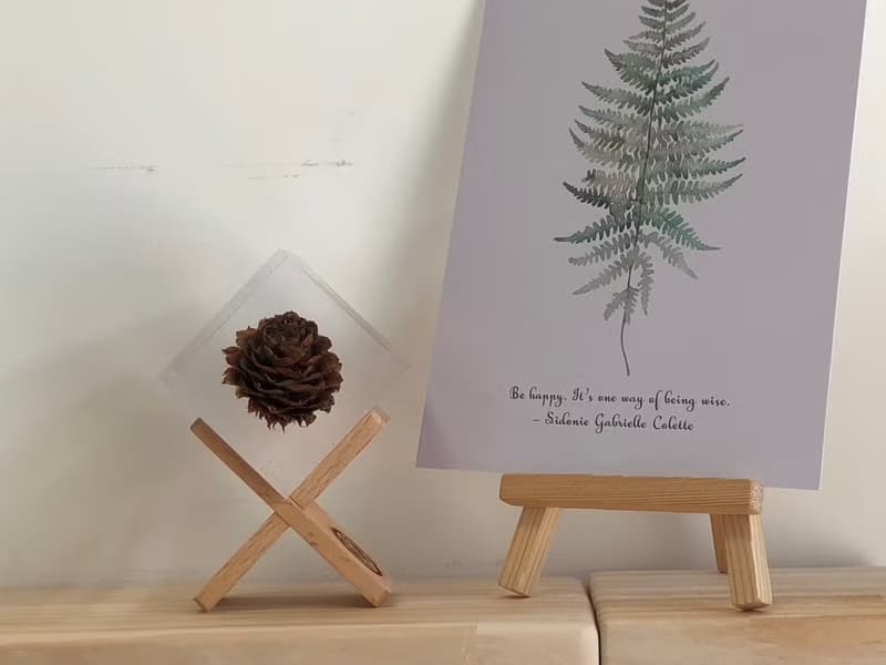 【純淨植磚－毬果】植感手作藝術品/居家品味擺飾
