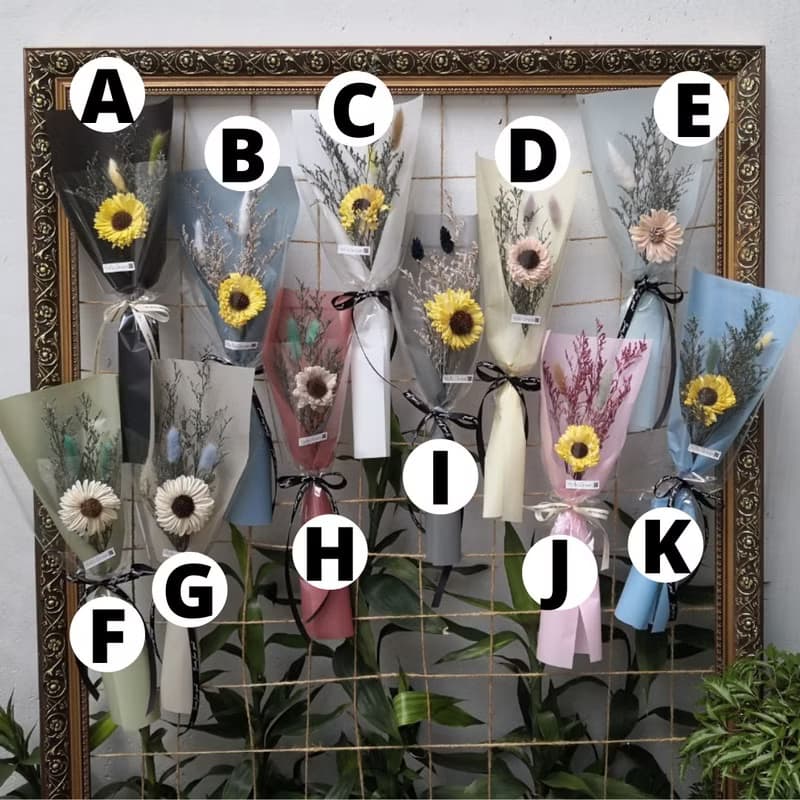 FM002 老師禮物 索拉花 向日葵 畢業花束 畢業禮物 送老師 乾燥花