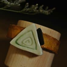 【 T - C 】手環 手鐲 皮革 牛皮 日本白瓷 瓷器  限量 自然釉色 無限看不膩色調 攝氏1350高溫燒製