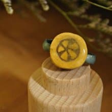 【 T - C 】戒指 皮革 牛皮 日本白瓷 瓷器  限量 自然釉色 無限看不膩色調 攝氏1350高溫燒製