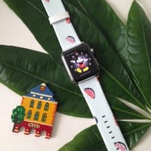 Apple / Samsung Watch 藍色西瓜真皮錶帶適合任何型號 32
