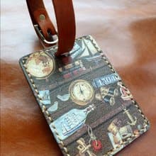 植鞣革行李吊牌/免費打英文名